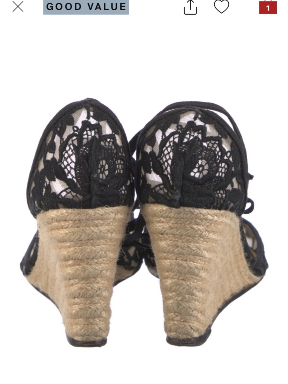 Valentino wedge Espadrilles - Picture 3 of 4